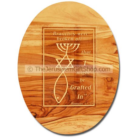 Olive Wood Wall Plaque - Grafted In