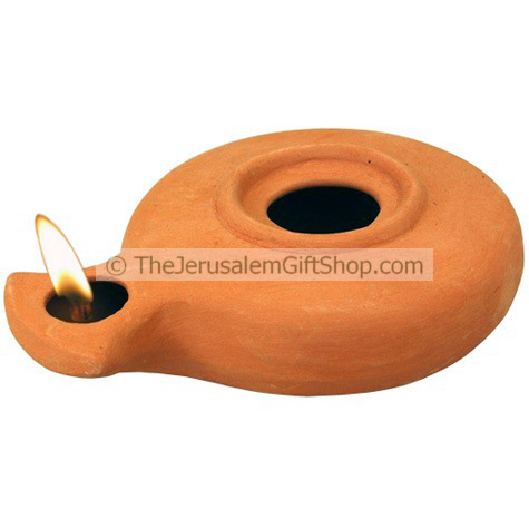 Clay Oil Lamp - Herodian Jerusalem Style