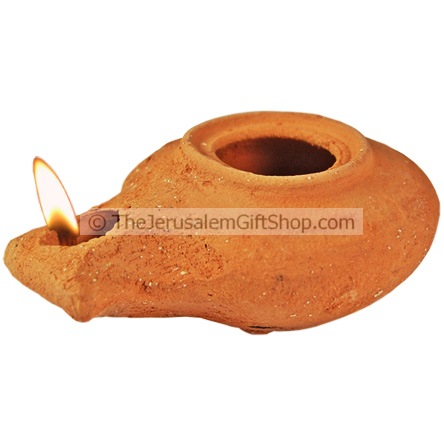 Clay Oil Lamp - Herodian - replica