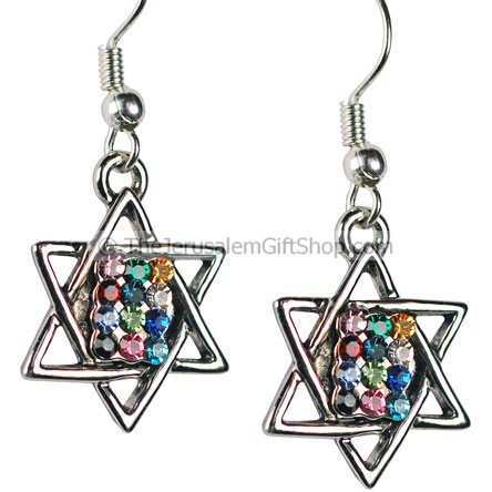 Hoshen Star of David Earrings