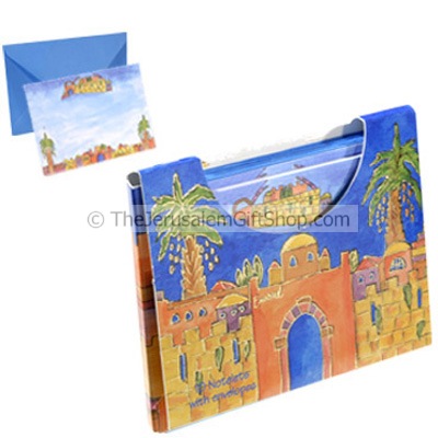 10 Notelets With Envelopes - Jerusalem
