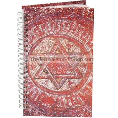 Spiral Hard Cover Notebook - Star of David
