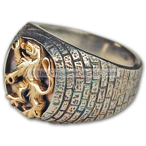 Lion of Judah - Silver Gold Ring