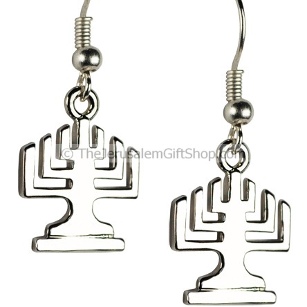 Menorah Earrings