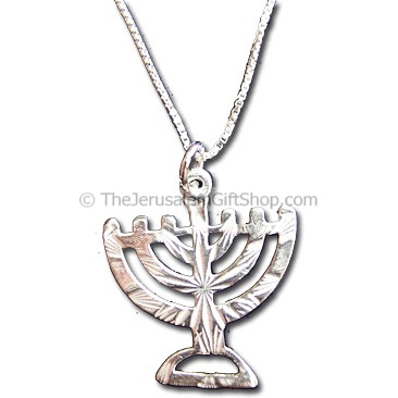 Silver Menorah Jewelry