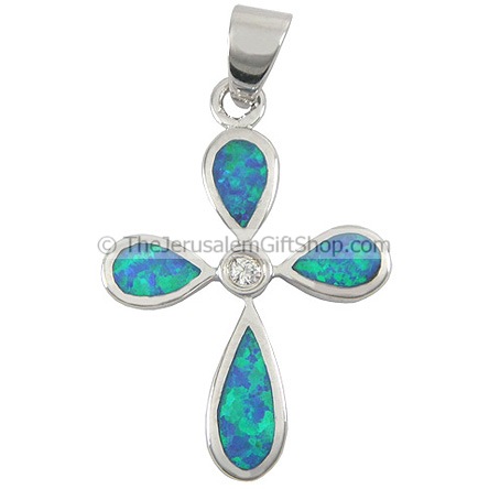 Cross - Opal Pendant