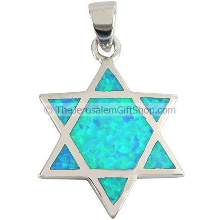 Star of David Opal Pendant