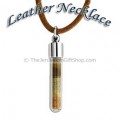 The Land of Israel Pendant - Leather Necklace