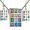 Hoshen pendant earring set - sterling silver