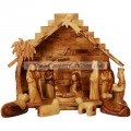 Faceless Olive Wood Nativity Set