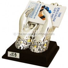 Silver Hands Jerusalem Business Card Holder