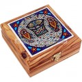 Ceramic Tile Olive Wood Box - Tabgha