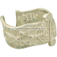 Hand Made Grafted In Silver Scroll Ring