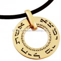 Eshet Chayil 14kt Gold Plated Spining Pendant