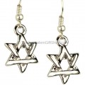 Star of David Intertwined Earrings