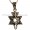 Pendant with 'Grafted In' placed on a Star of David Pendant and embedded with Marcasite Crystals