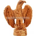 Hand Carved in the Holy Land -  Olive Wood Eagle