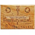 Olive Wood Magnet - Jerusalem Messianic