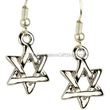 Star of David Intertwined Earrings