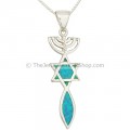 Grafted in Silver Pendant with Opal