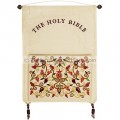 Embroidered Silk 'Bible Pouch' Wall Hanging by Yair Emanuel
