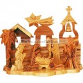 Nativity Scene With Bethlehem Church Ornament