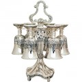 Six Silver Plated Communion Cups - Jerusalem Design