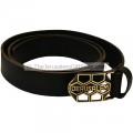 Black Camel Leather Jerusalem Belt