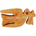 Dove Broach - Olive Wood