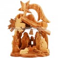 Mini Nativity Scene with Bethlehem Church and Star