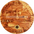 God Bless Our Home - Olive Wood and Holy Land Soil