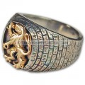 Lion of Judah Ring - Silver Gold