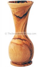 Flower Vase - Olive Wood - tall