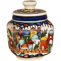 Jerusalem Sugar Pot - Square