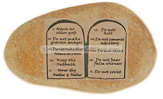 Holy Land Stone Ten Commandments