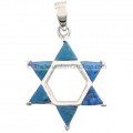 Star of David Dark Opal Pendant
