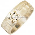 Ani ledodi Vedodi Li with 14k Gold Star of David Ring
