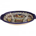 Hand Painted Armenian Ceramic Oval Tabgha Dish