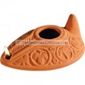 Clay Oil Lamp - Byzantine - replica