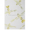 'Grafted In' Scripture Scarf - Gold on White