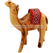 Made in Bethlehem Olive Wood Camel with Saddle