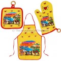 Israeli Kitchen Apron Glove and Hot mat Set