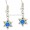 Opal Star of David Earrings