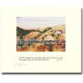 As the LORD surrounds His People - Bible art from Israel