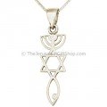 Sterling Silver Grafted In Pendant