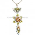 Ada Jewelry - Grafted In Swarovski Pendant - Green Pastures