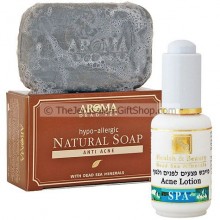 Anti-Acne Natural Dead Sea Soap and HB Acne Lotion