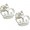 Crown Earrings - Sterling Silver