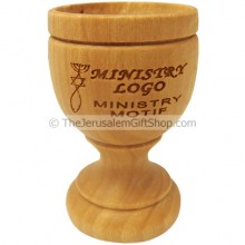Personalized Olive Wood Cups for Church Ministry