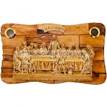 The Last Supper - Olive wood plaque